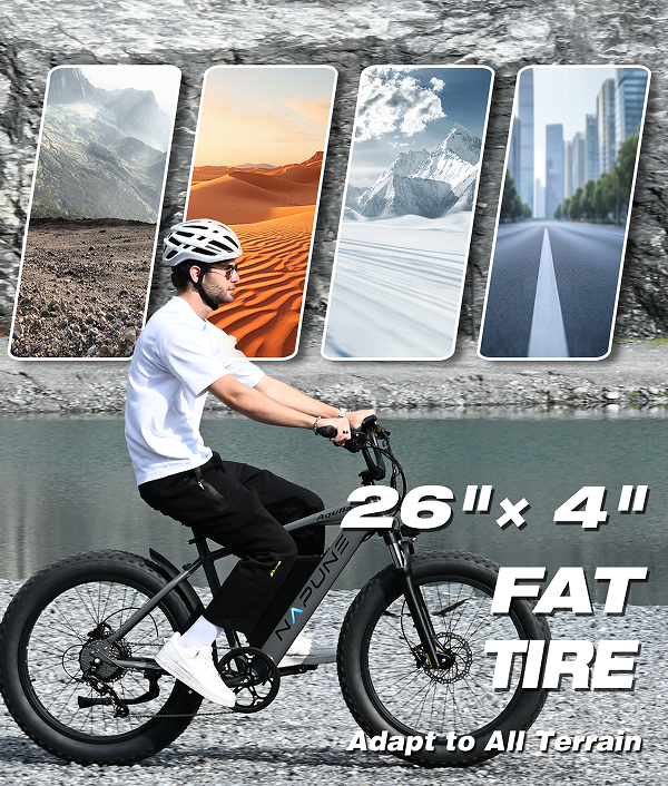 Aquila 26"x4 Fat Tire Ebikes